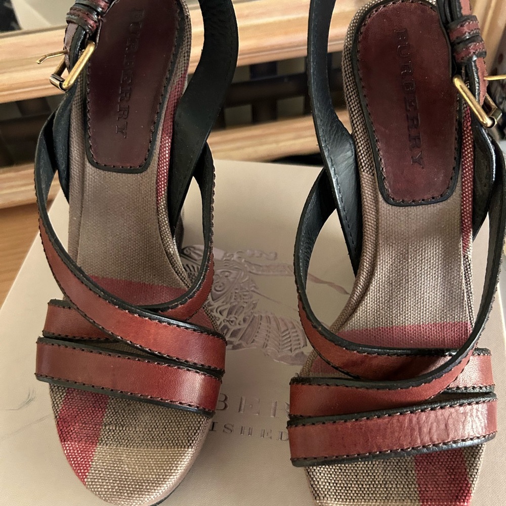 Burberry Wedge Sandals